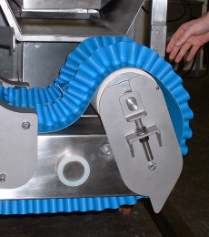 Part of the Conveyor for Smart Manufacturing's Cheesecake Crumb Depositing Machine